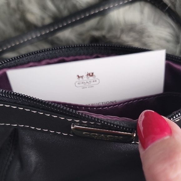NWT Coach Black  Wristlet